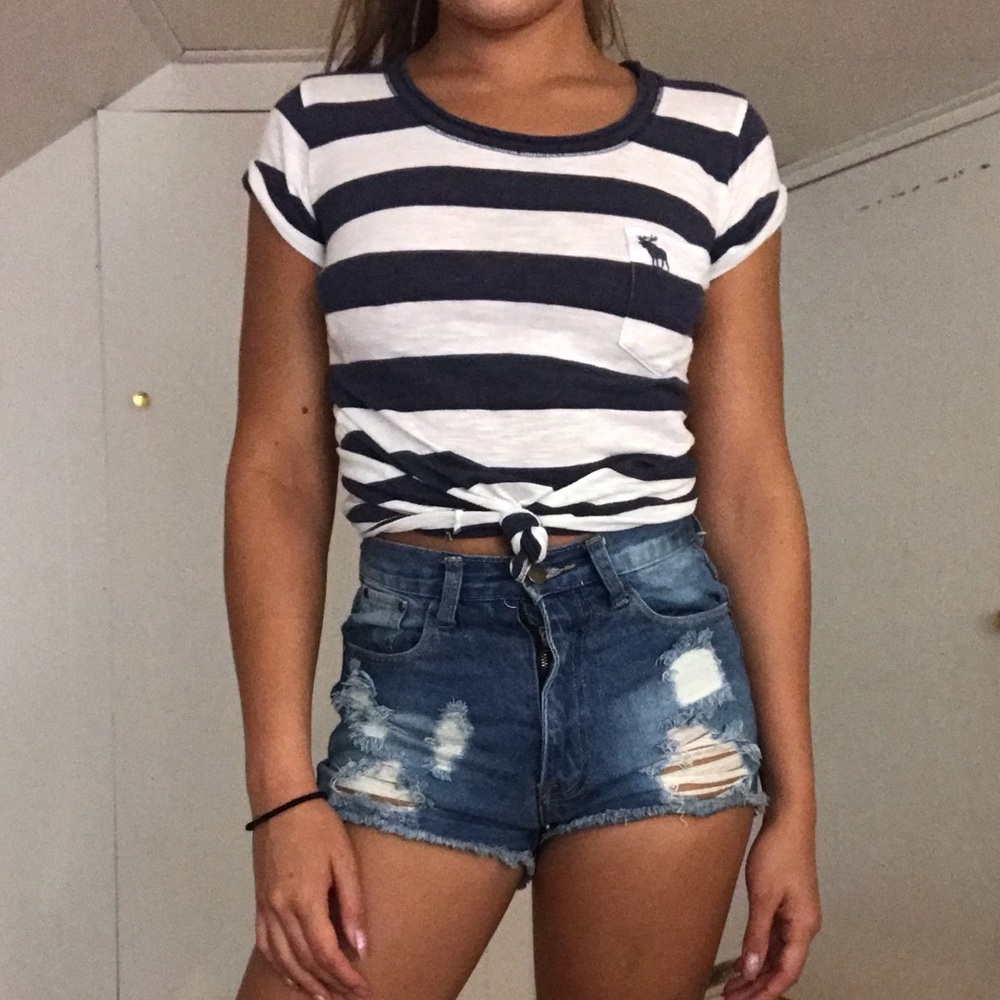 Abercrombie and Fitch stripe tee